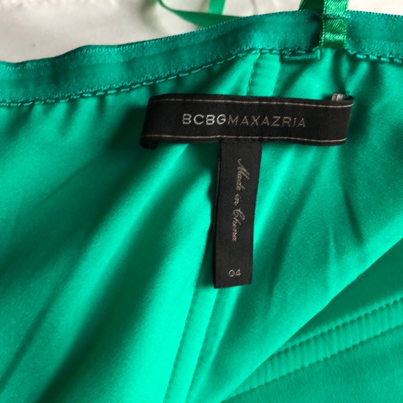 BCBG emerald green cocktail dress - Picture 3 of 4